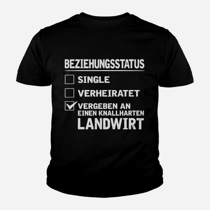 Beziehungsstatus Landwirt Kinder Tshirt, Lustiges Partner-Outfit