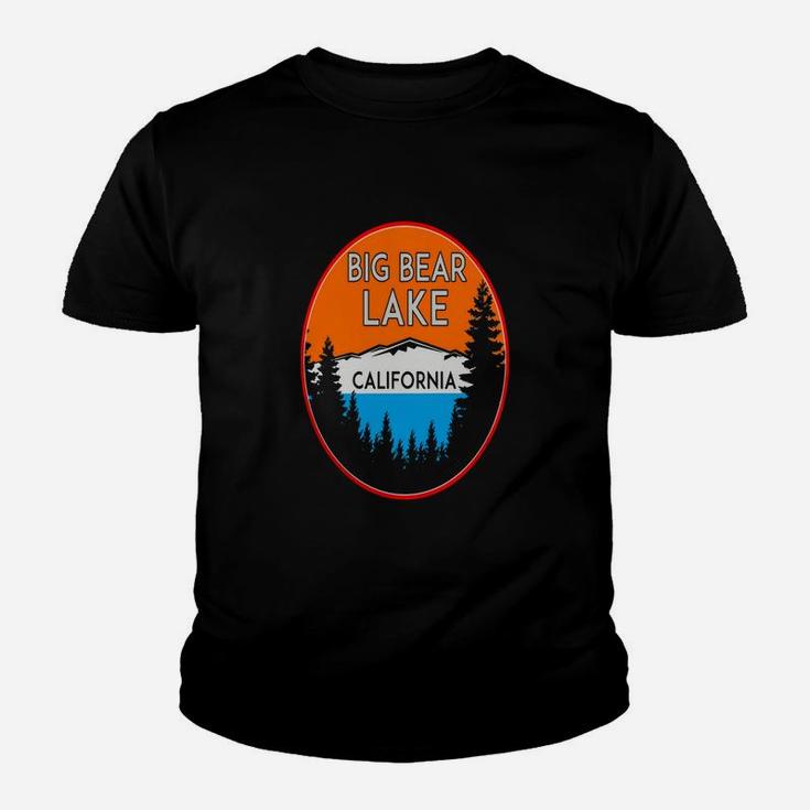 Big Bear Lake California Republic Skiing Ski Lake Kid T-Shirt