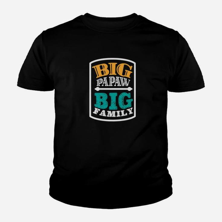 Big Papaw Big Family Grandpa Funny Fathers Day Men Gift Premium Kid T-Shirt