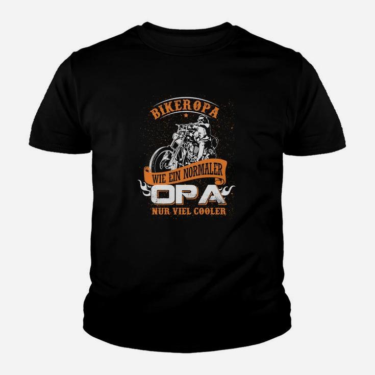 Biker Opa Wie Ein Normaler Kinder T-Shirt