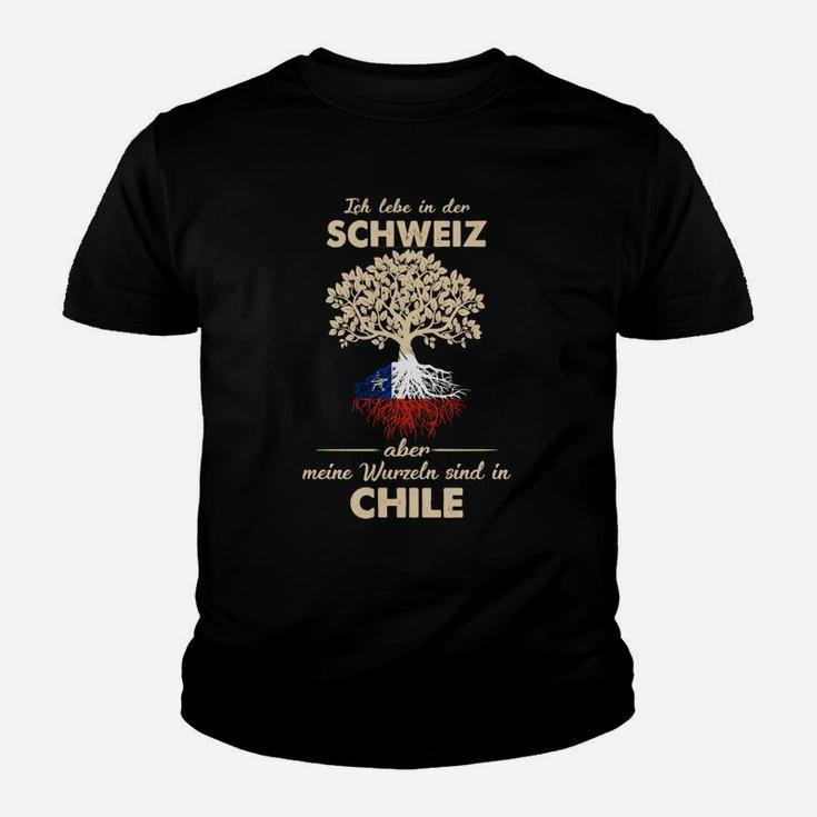 Bikulturelles Erbe Kinder Tshirt, Schweiz und Chile Wurzeln Design