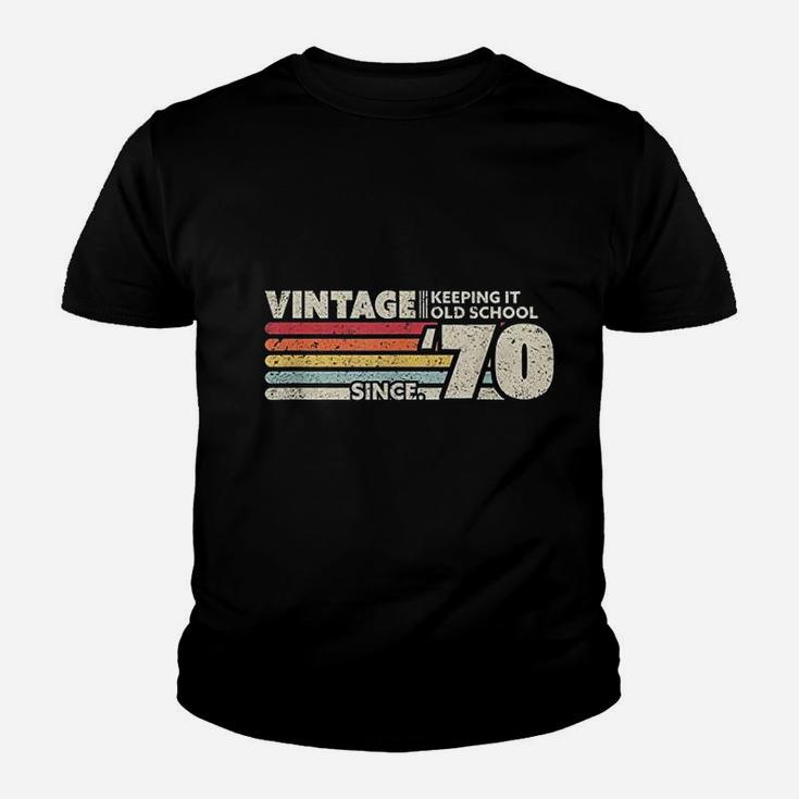 Birthday 1970 Vintage Keeping It Old School  Kid T-Shirt