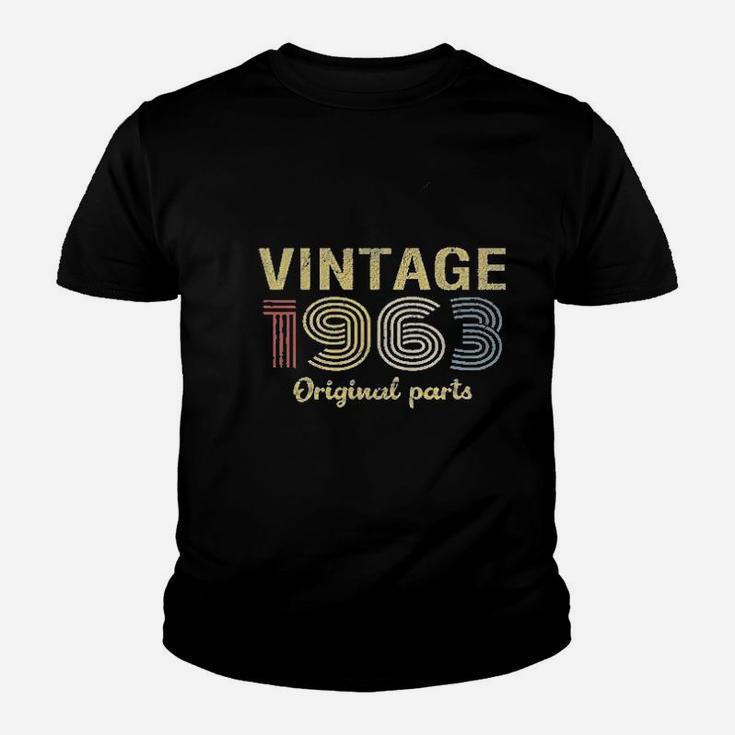 Birthday Gift Retro Birthday Vintage 1963 Original Parts  Kid T-Shirt
