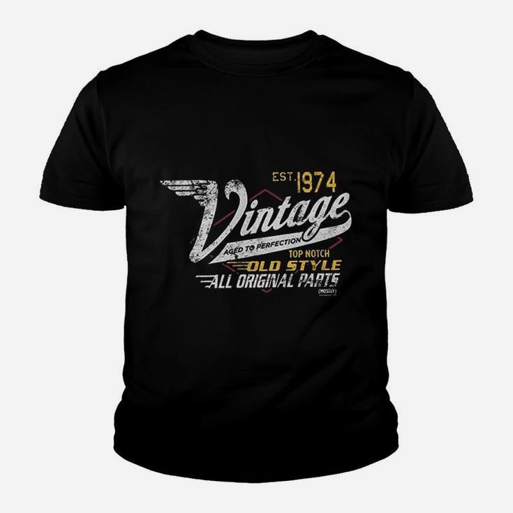 Birthday Gift Vintage 1974 Aged To Perfection Racing  Kid T-Shirt