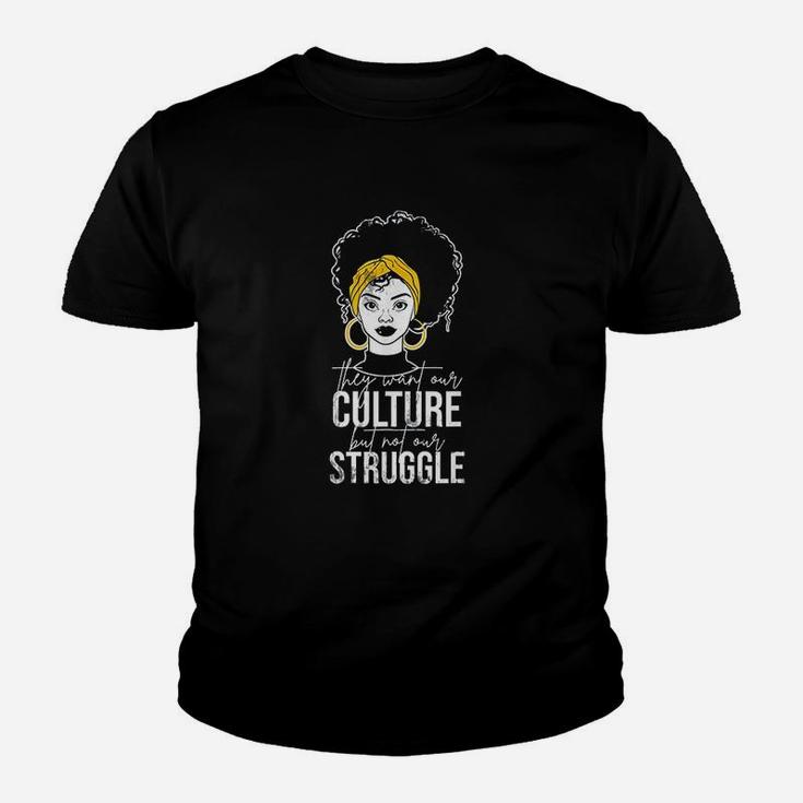 Black History Pride African Heritage Bhm African American Kid T-Shirt