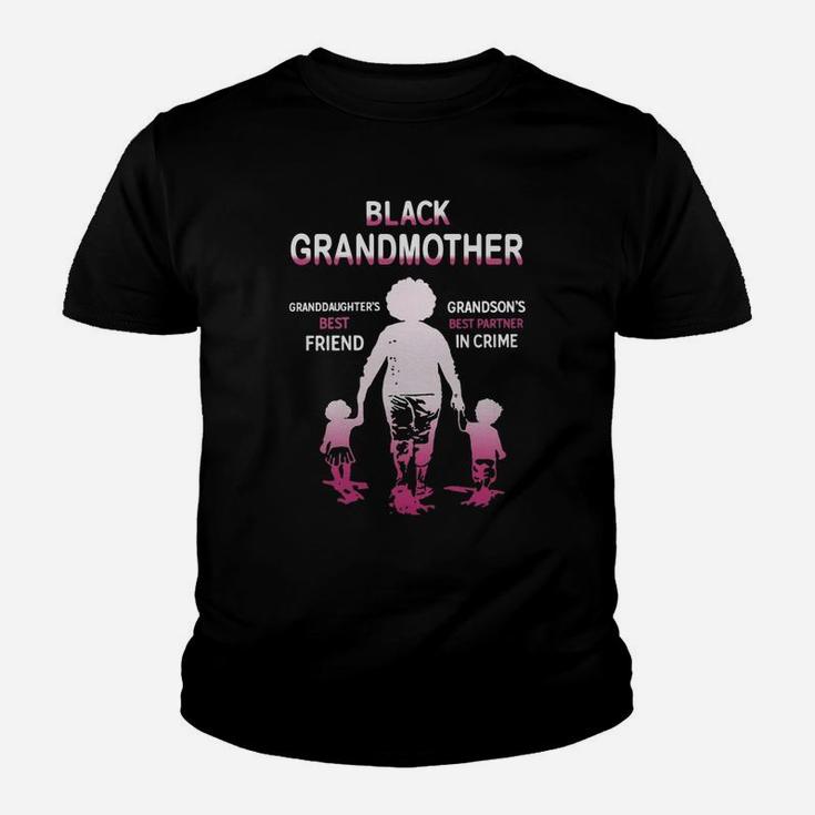 Black Month History Black Grandmother Grandchildren Best Friend Family Love Gift Kid T-Shirt
