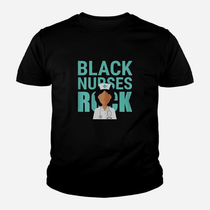Black Nurses Rock Doctor Medic Health Check Nursing Kid T-Shirt