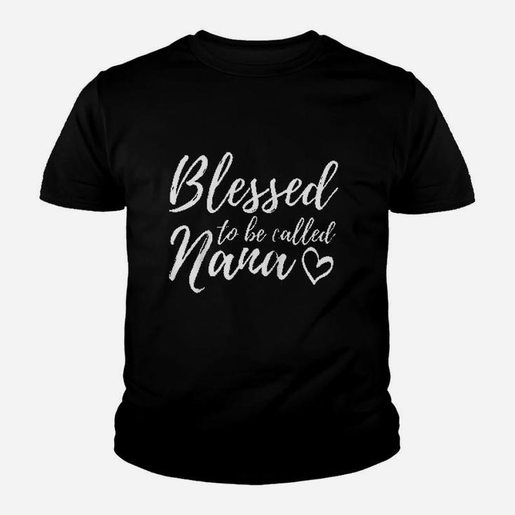 Blessed To Be Called Nana Christmas Grandma Gift Kid T-Shirt