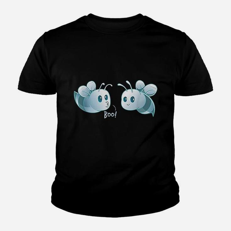 Boo Bees Halloween Ghost Bee Here For The Boos Kid T-Shirt