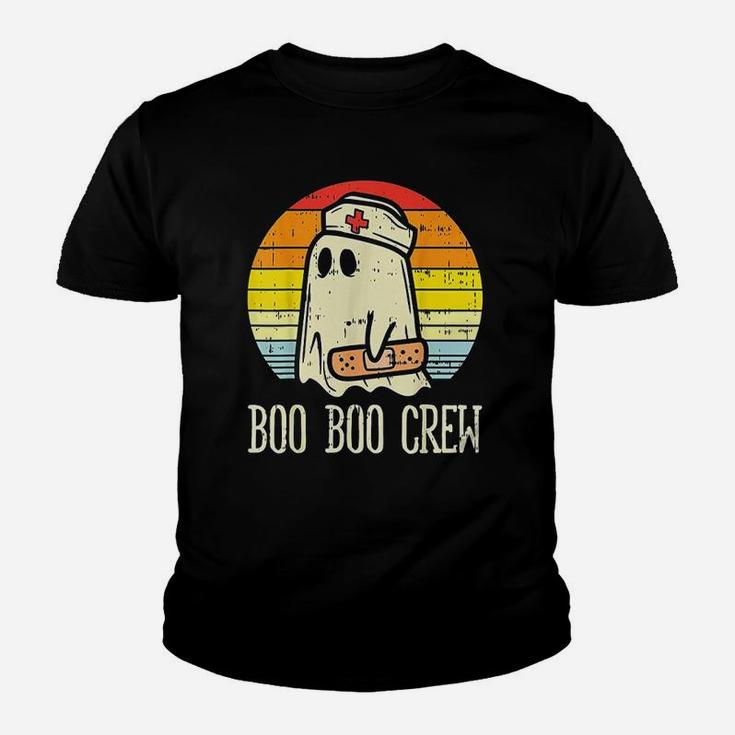 Boo Boo Crew Nurse Retro Halloween Kid T-Shirt