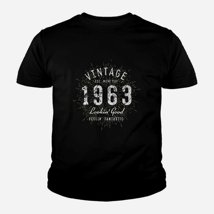 Born In 1963 Vintage 58th Birthday  Kid T-Shirt