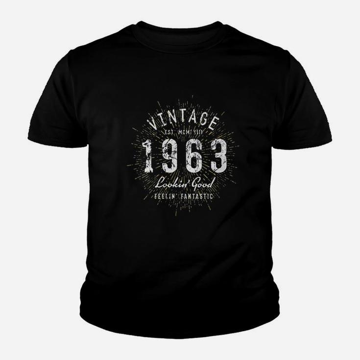 Born In 1963 Vintage 58th Birthday  Kid T-Shirt