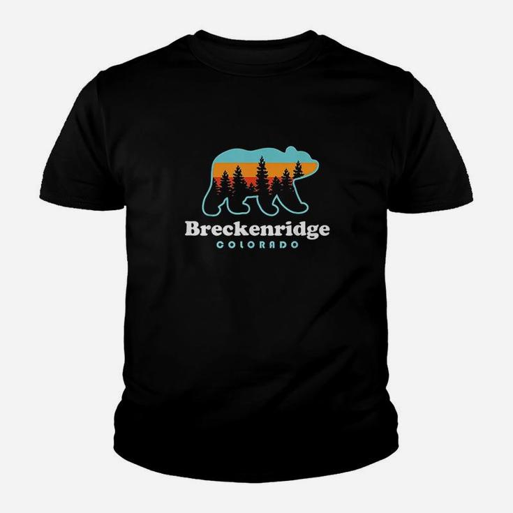 Breckenridge Colorado Bear Mountains Trees Kid T-Shirt