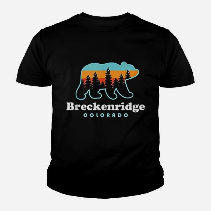 Breckenridge Colorado Bear Mountains Trees Kid T-Shirt