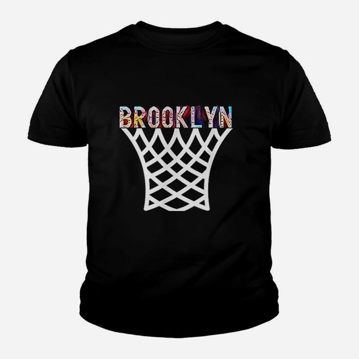 Brooklyn Basketball Game Nets Fan Retro Vintage Bball Sport Kid T-Shirt