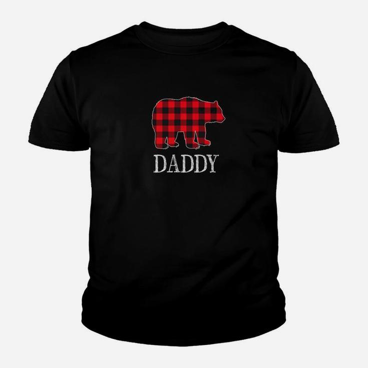 Buffalo Check Daddy Bear Matching Family Outfits Photo Kid T-Shirt