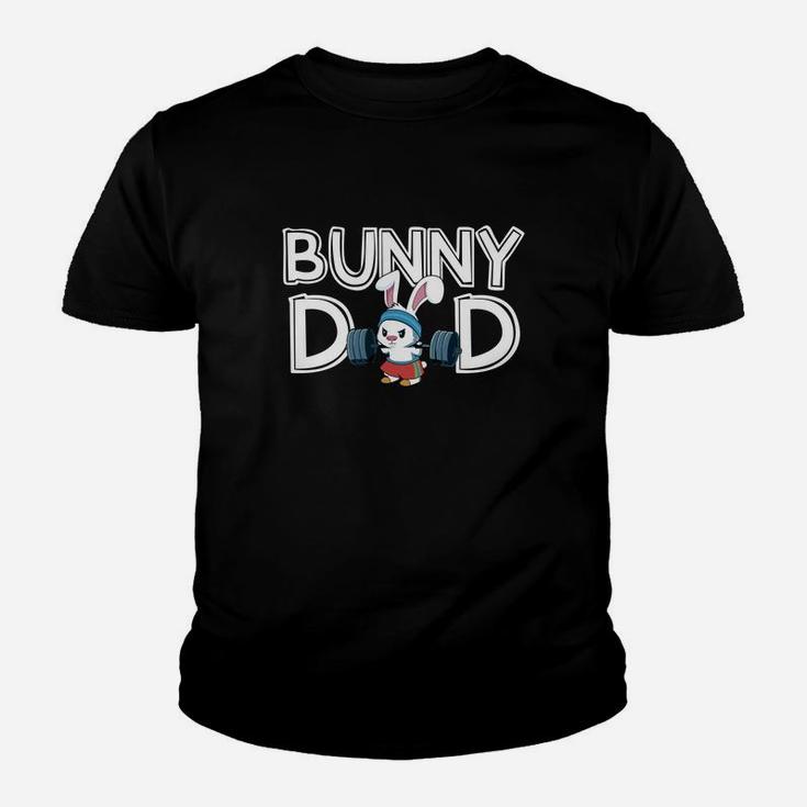 Bunny Dad Hare Daddy Fathers Day Bunny Kid T-Shirt