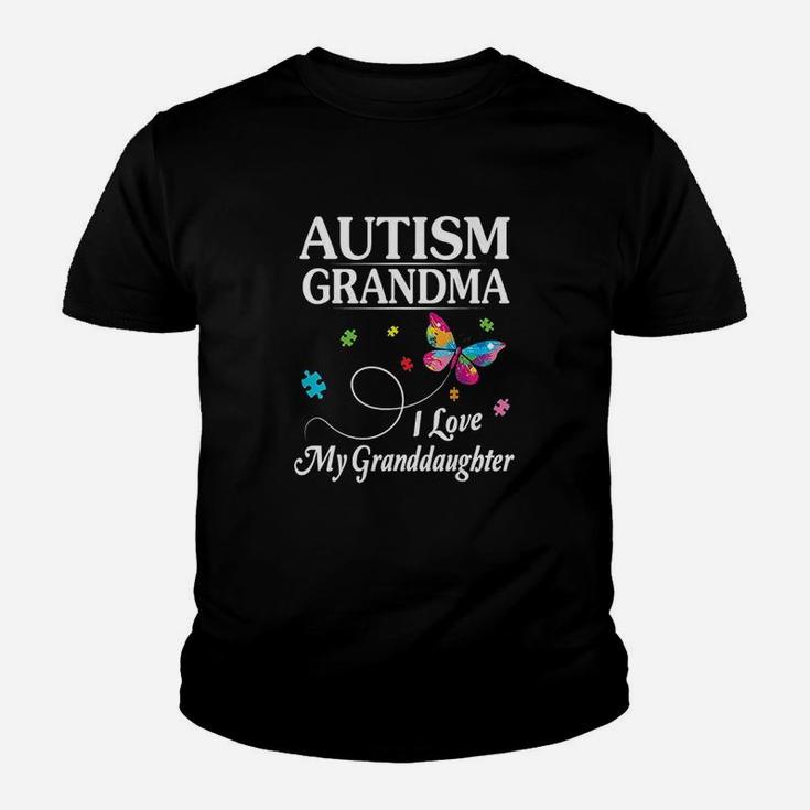 Butterfly Grandma I Love My Granddaughter Hope Kid T-Shirt