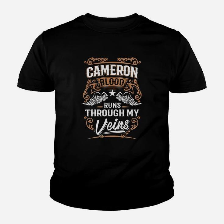 Cameron Blood Runs Through My Veins Legend Name Gifts T Shirt Youth T-shirt