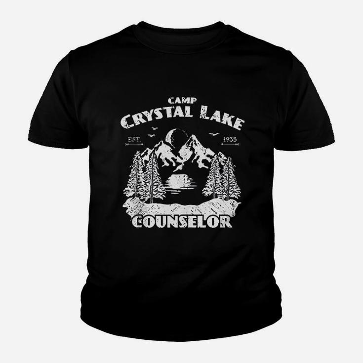 Camp Camping Crystal Lake Counselor Vintage Gift Kid T-Shirt