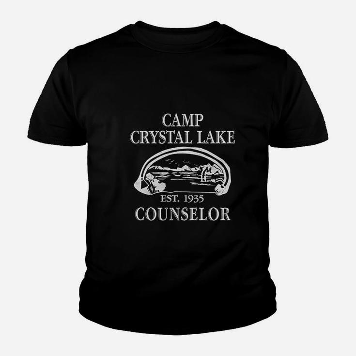 Camp Crystal Lake Funny Graphic Camping Vintage Kid T-Shirt