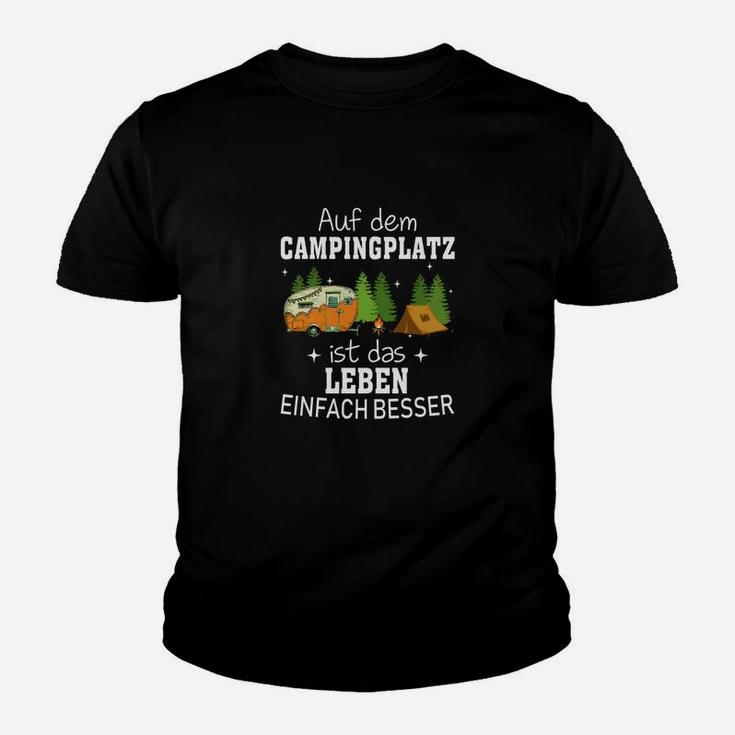 Camping Leben Einfach Besser Kinder T-Shirt