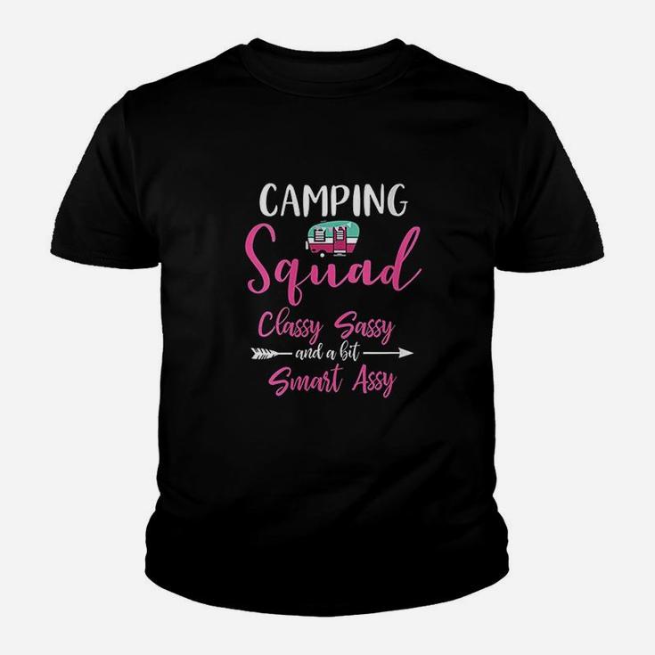 Camping Squad Funny Matching Family Girls Camping Trip Kid T-Shirt