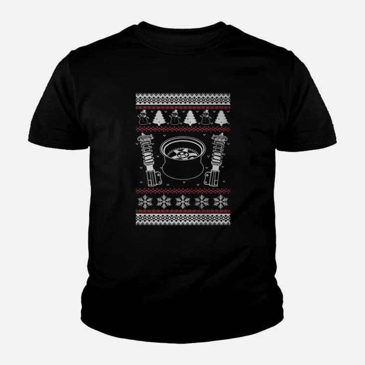 Car Parts Ugly Christmas Sweater Style T Shirt Xmas Jdm Kid T-Shirt