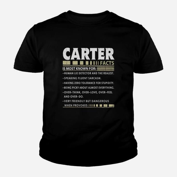 Carter Facts Carter Name Kid T-Shirt