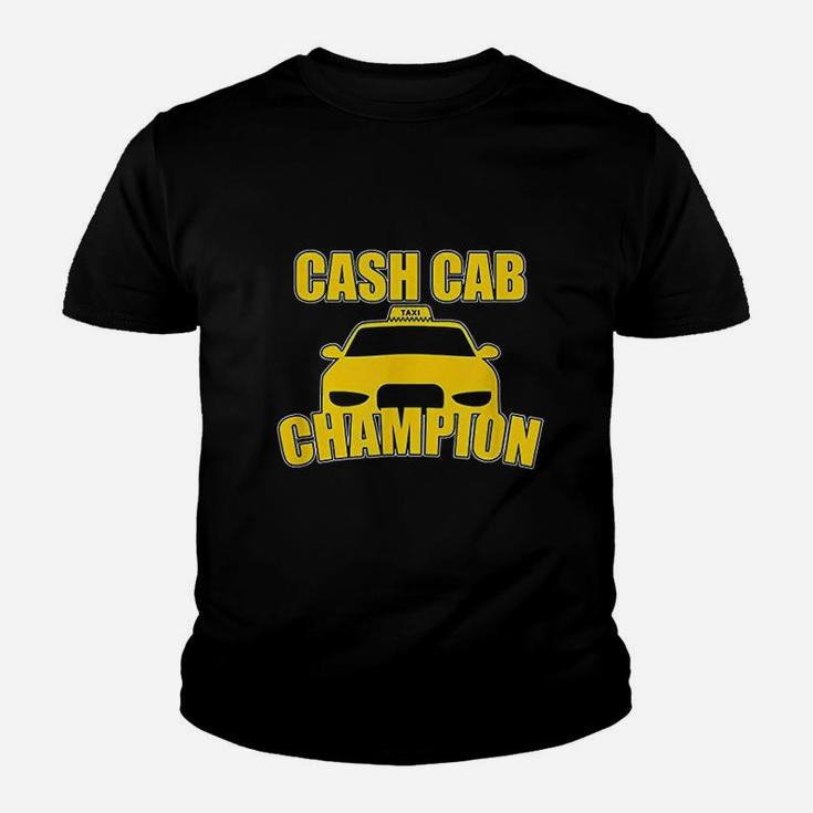 Cash Cab Champion Taxi Cab Driver Transportation Vehicle Kid T-Shirt