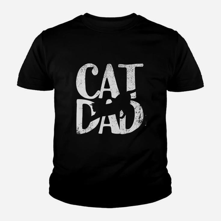 Cat Dad Men Fathers Day Christmas Birthday Best Ever Funny Kid T-Shirt