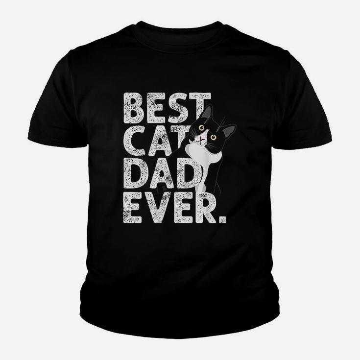 Cat Daddy Father Gift Best Cat Dad Ever Kid T-Shirt