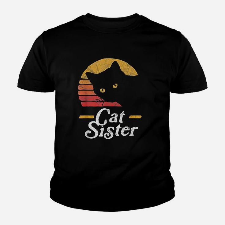 Cat Sister Vintage Eighties Style Kid T-Shirt