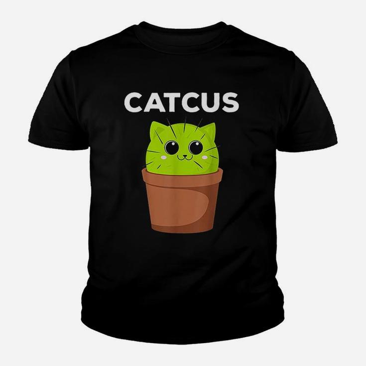 Catcus Funny Cat Pun Gift For Cat Moms Kid T-Shirt