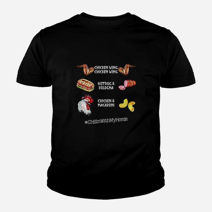 Chicken Wing Chicken Wing Hot Dog And Bologna Kid T-Shirt