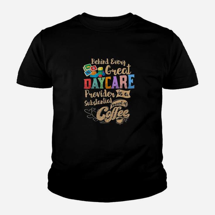 Childcare Provider Daycare Teacher Coffee Lover Drinker Kid T-Shirt