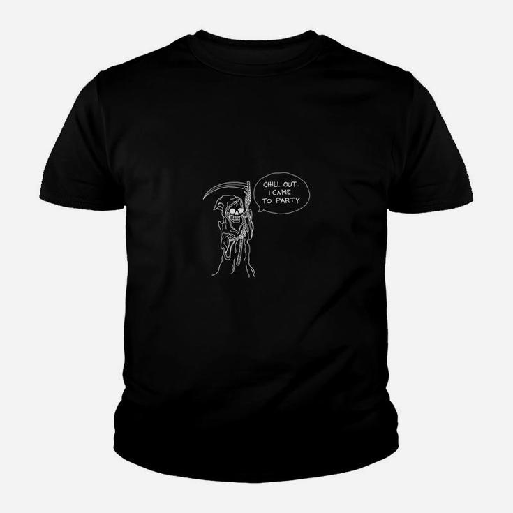 Chill Out I Came To Party T-shirt Funny Death Grim Reaper Kid T-Shirt