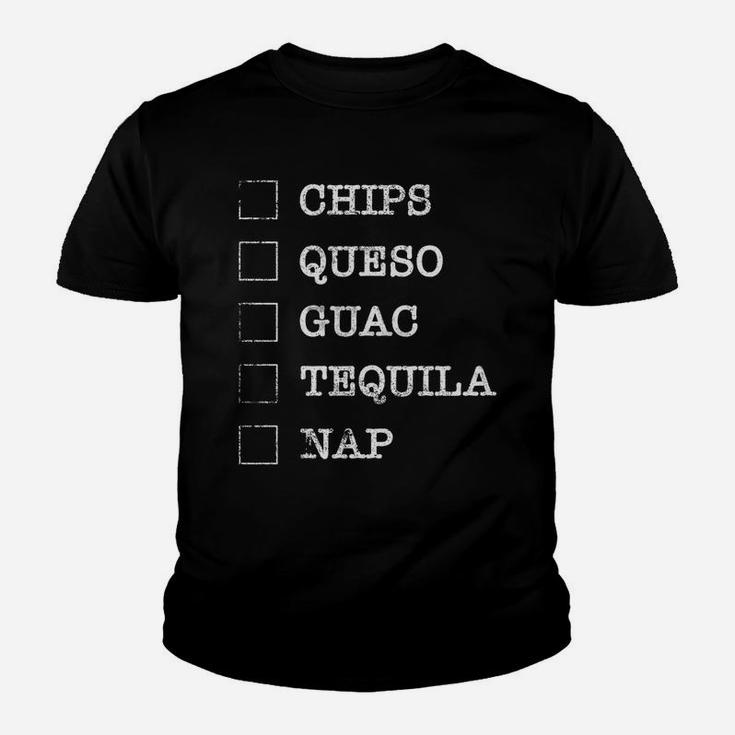 Chips Queso Guac Tequila Nap T-shirt Kid T-Shirt