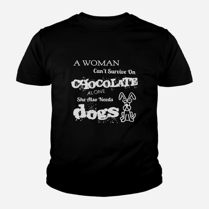Chocolate And Dogs Kid T-Shirt
