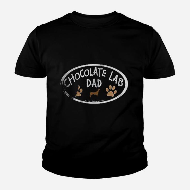 Chocolate Lab Dad Kid T-Shirt