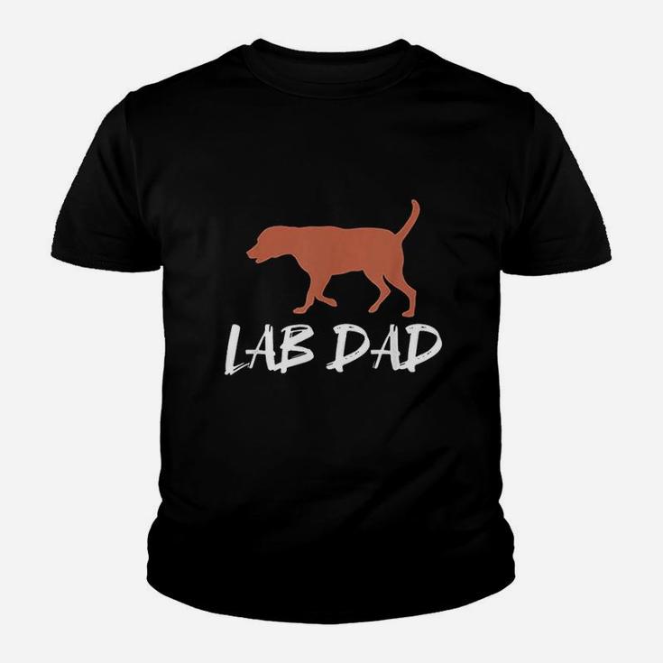 Chocolate Lab Dad Labrador Retriever Lover Kid T-Shirt