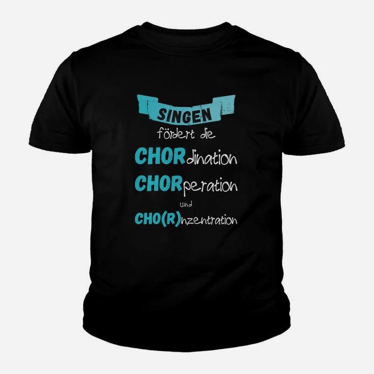 Chor-Themen Kinder Tshirt Schwarz, Lustiges Wortspiel für Sänger