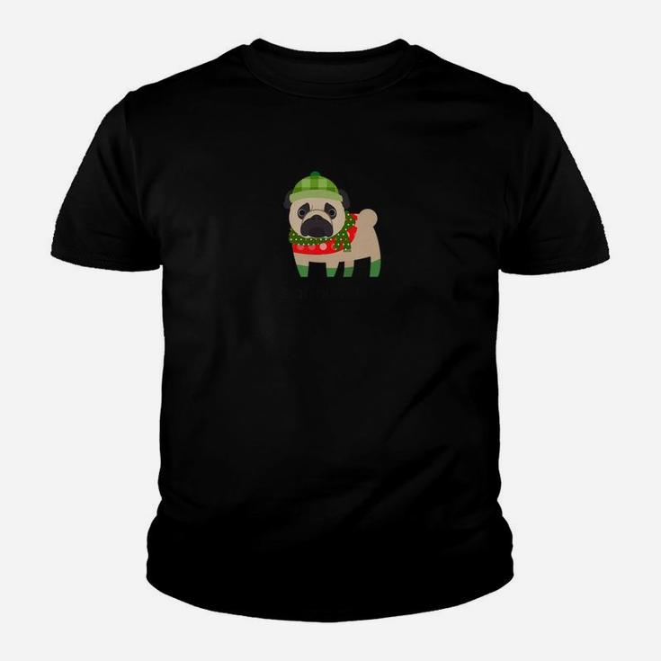 Christmas Bah Humpug Pug Dog Breed Kid T-Shirt