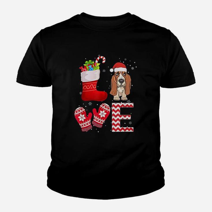 Christmas Basset Hound Lover Gifts Basset Hound Kid T-Shirt