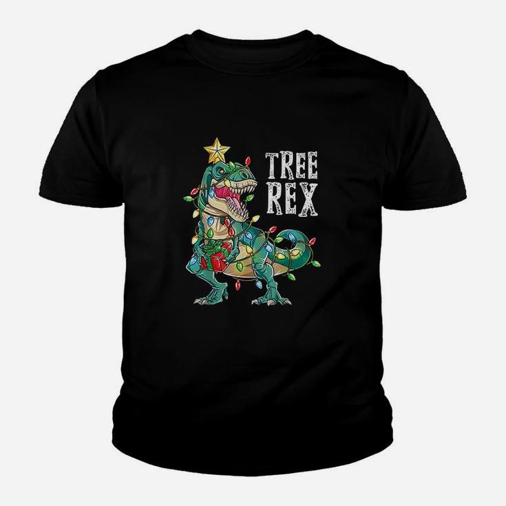 Christmas Dinosaur Tree Rex Pajamas Men Boys Kids Xmas Gifts Kid T-Shirt