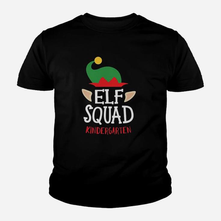 Christmas Elf Squad Kindergarten Teacher Kid T-Shirt