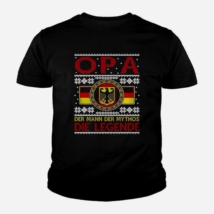 Christmas German Flag Tshirt Opa Die Legende Tl8 Black Kid T-Shirt
