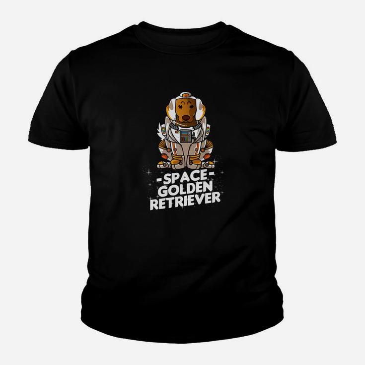 Christmas Golden Retriever Space Suit Dad Mom Gift Dog Shirt Kid T-Shirt