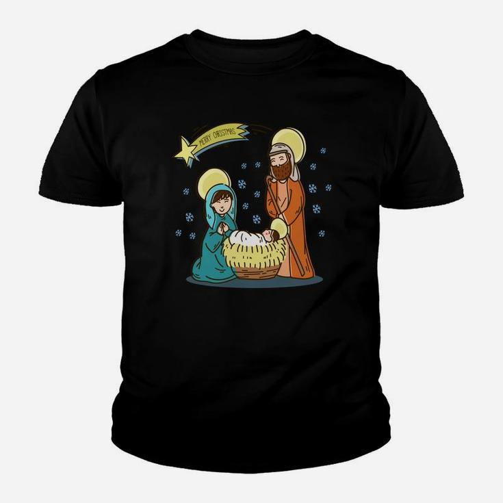 Christmas Nativity Scene T Shirts | Christmas Shirt Kid T-Shirt