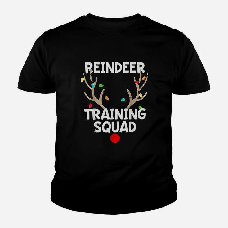 Christmas Running Reindeer Training Squad Matching Kid T-Shirt